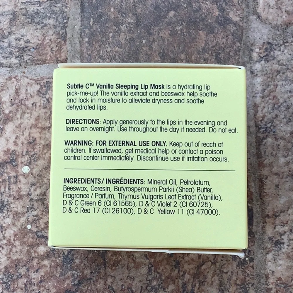 New, Jean Pierre Vanilla balm Sleeping Lip Mask